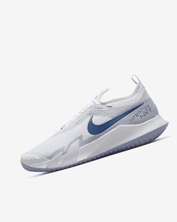 Nike Court React Vapor NXT Blancos Azul Marino | MX 4829